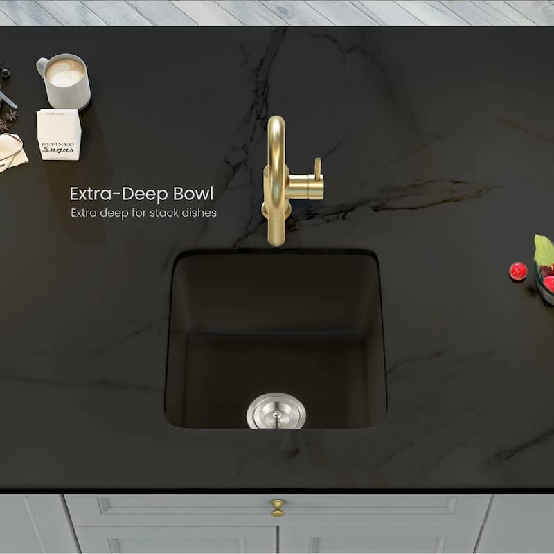 Fireclay Kitchen Undermount Single Bowl Sink