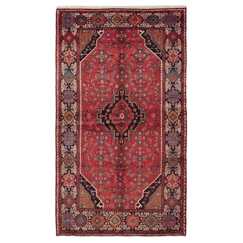 ECARPETGALLERY Hand-knotted Andelz Red Wool Rug - 5'3 x 9'2