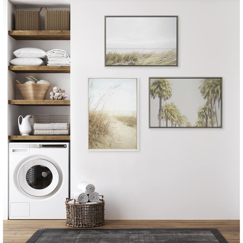 Kate and Laurel Sylvie East Beach Framed Canvas by Amy Peterson