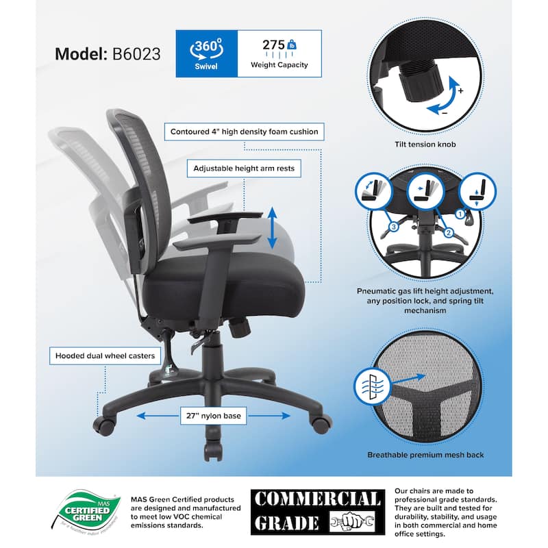 Boss Contract Mesh Task Chair