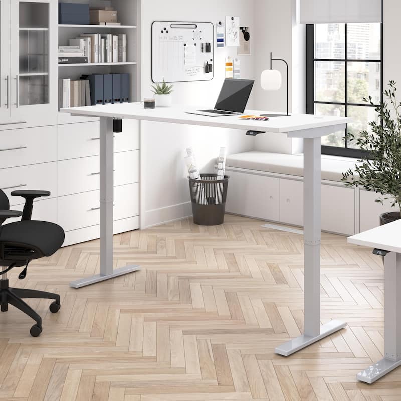 Bush Business Furniture Move 40 Series 72x30 Adjustable Standing Desk - White