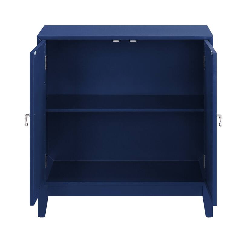 Blue Finish Console Cabinet - Blue