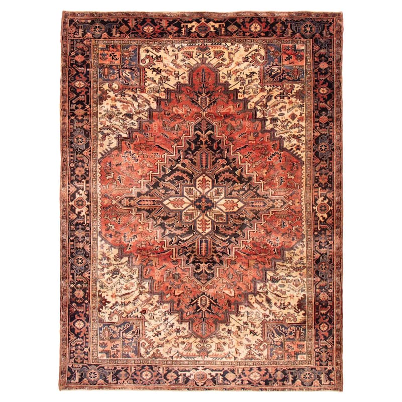 ECARPETGALLERY Hand-knotted Sarabi Copper Wool Rug - 8'2 x 10'10 - Copper - 8'2 x 10'10