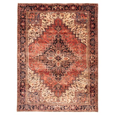 ECARPETGALLERY Hand-knotted Sarabi Copper Wool Rug - 8'2 x 10'10