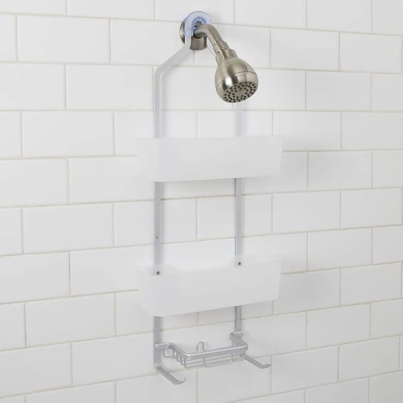 Bath Bliss Aluminum Shower Caddy in Grey