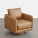 preview thumbnail 46 of 67, Spruce & Spring Rebecca Swivel Accent Chair Armchair with Back Cushion