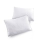 preview thumbnail 13 of 16, 2 Pack Goose Feather Down Pillows with Quilted Cotton Cover - White