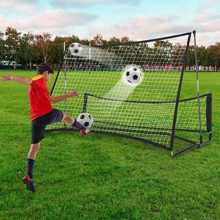 Costway 2-in-1 Portable Soccer Trainer with Carrying Bag to Enhance - See Details