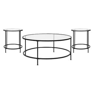 Astoria Collection Coffee and End Table - Set 3 Piece Occasional