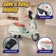 preview thumbnail 3 of 5, Lil Rider Green Plastic Three Wheel LED Light Electric Motorcycle