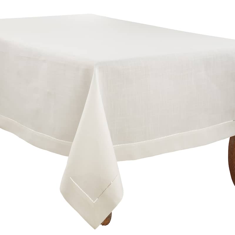 Rochester Collection Hemstitched Tablecloth - 70"x160" - Ivory