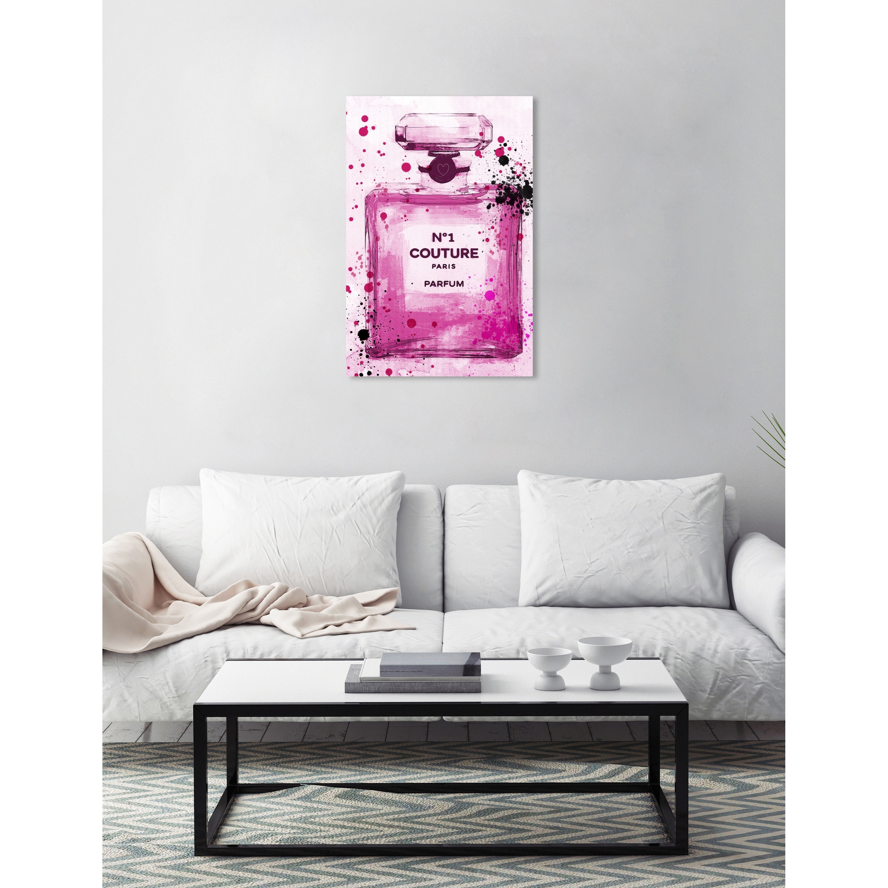 Oliver Gal ' Couture Parfum' Fashion and Glam Wall Art Canvas Print - Pink,  White - On Sale - Bed Bath & Beyond - 10509176