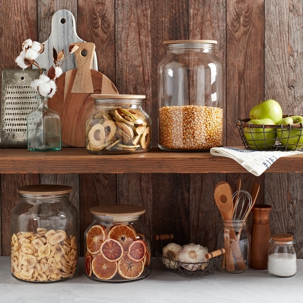 Glass canisters with lids online