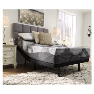 Signature Design by Ashley 12 Inch Hybrid adjustable Base and Mattress