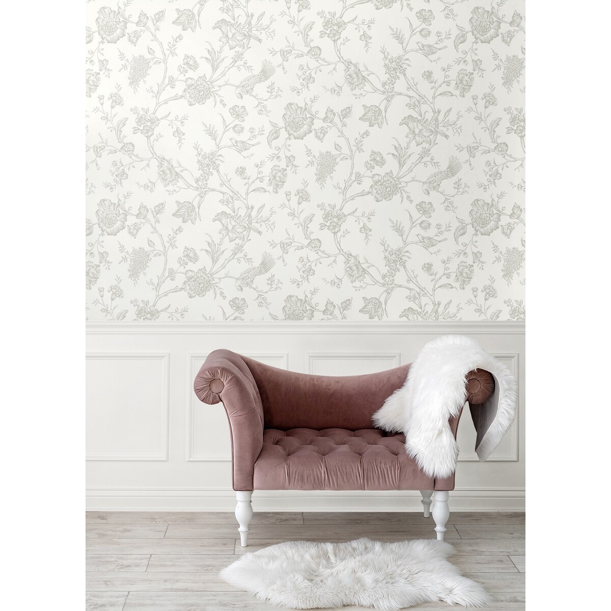 NextWall Jasmine Chinoiserie Peel and Stick Wallpaper