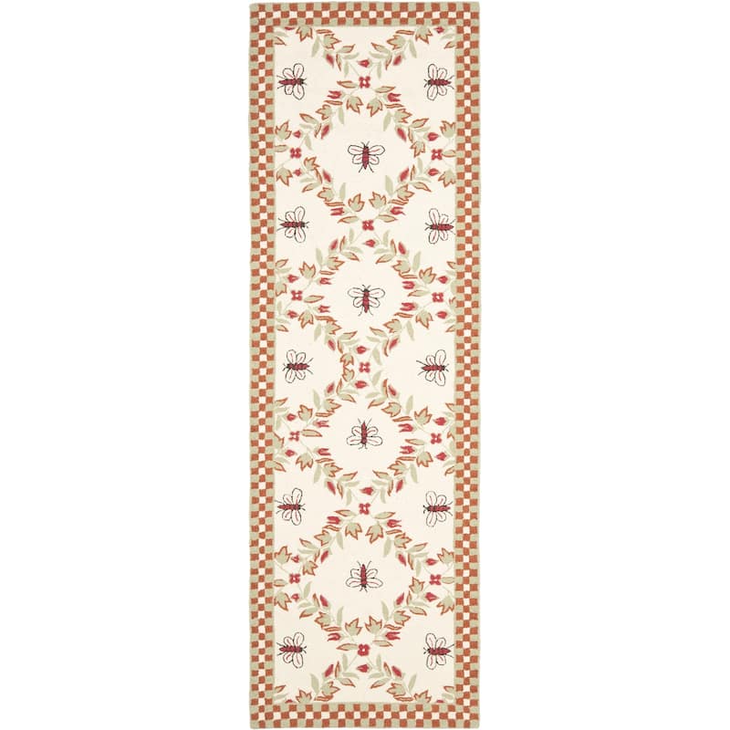 SAFAVIEH Handmade Chelsea Aubree French Country Trellis Wool Rug