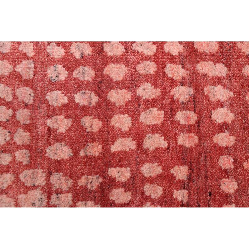 ECARPETGALLERY Hand-knotted Tangier Light Red Wool Rug - 8'2 x 9'9