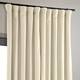 Exclusive Fabrics Ivory Velvet Blackout Extra Wide Curtain (1 Panel)