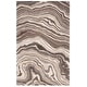 preview thumbnail 5 of 10, SAFAVIEH Handmade Metro Iivi Modern Abstract Wool Rug 4' x 6' - Brown/Ivory - Rectangle