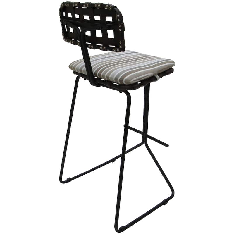 Outdoor/Indoor Metal Pub Set - Nikki 30" Bar Stools - 30" Seat Bar Height