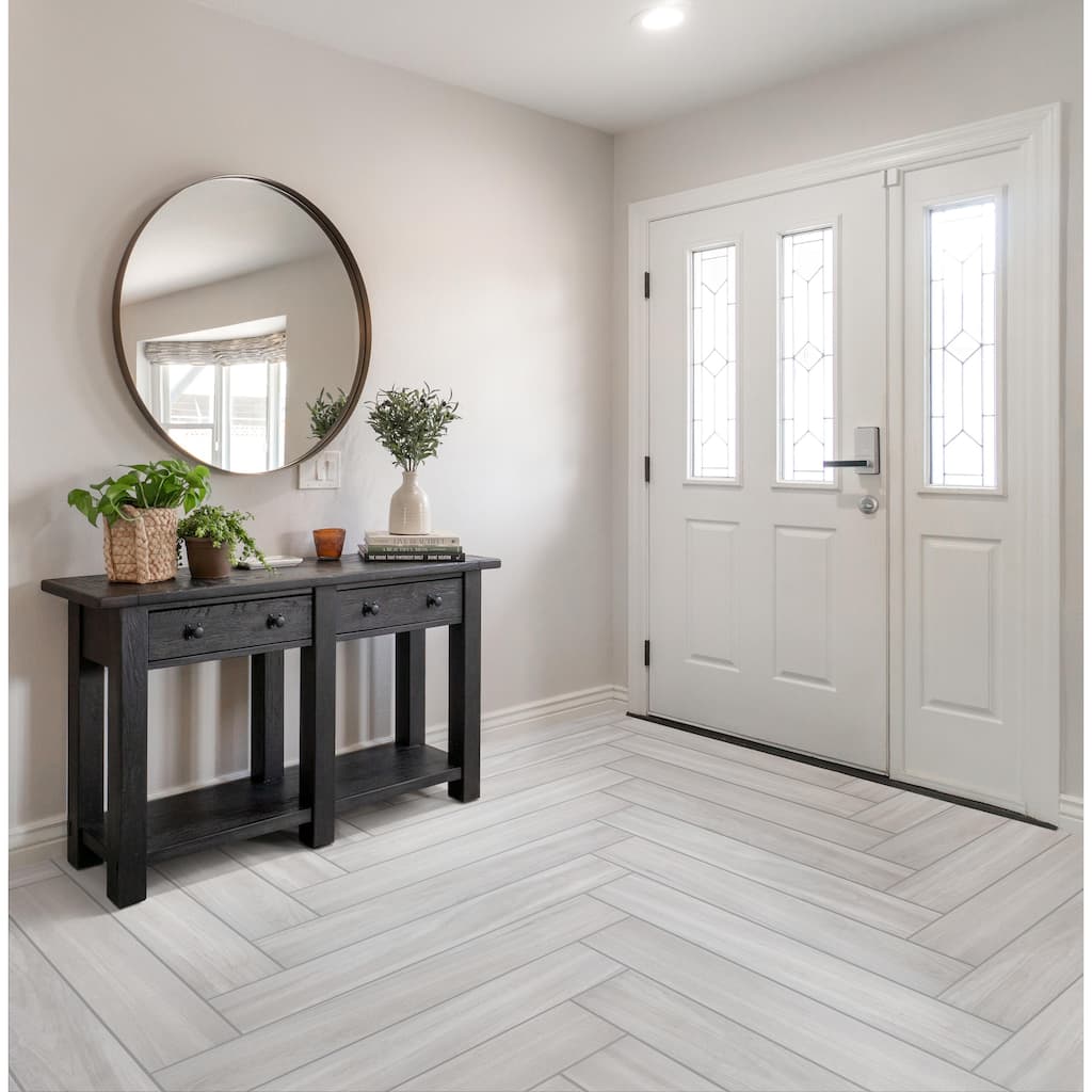 Merola Tile Mt Royale Grey 6 x 35-1/2 Porcelain Floor and Wall Tile