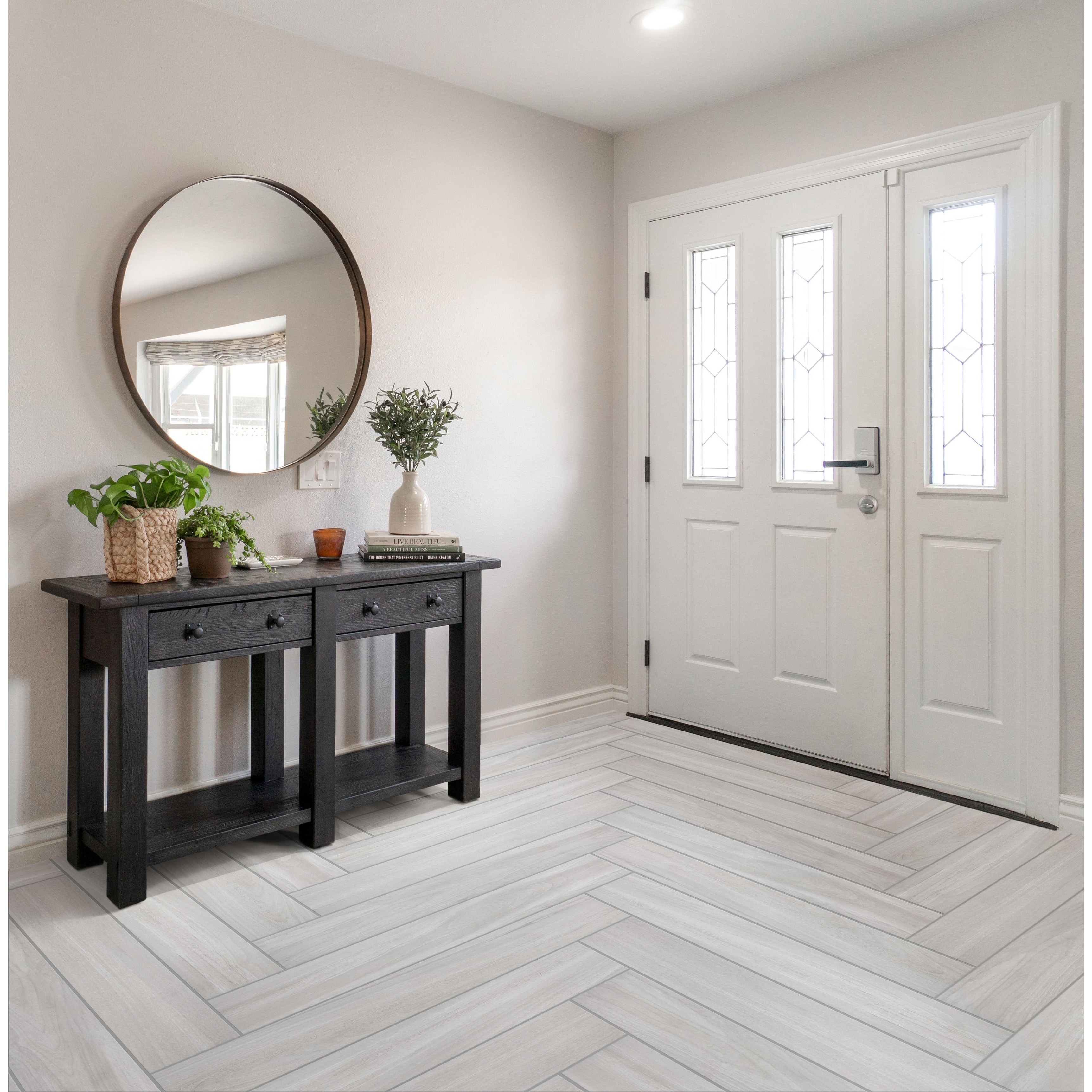 Merola Tile Mt Royale Grey 6 x 35-1/2 Porcelain Floor and Wall Tile