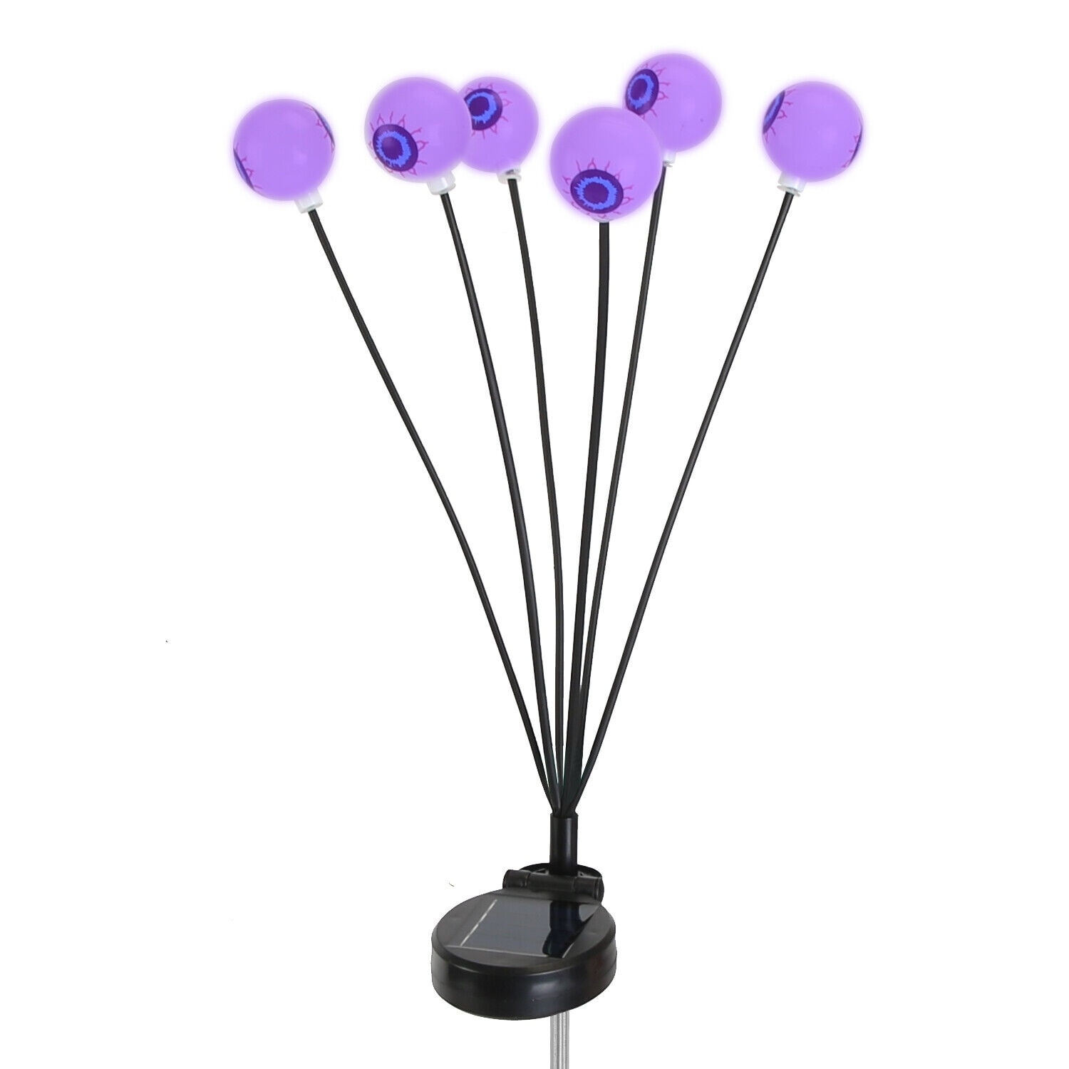 2-Pack Solar Eyeball Lights Outdoor Halloween Decor