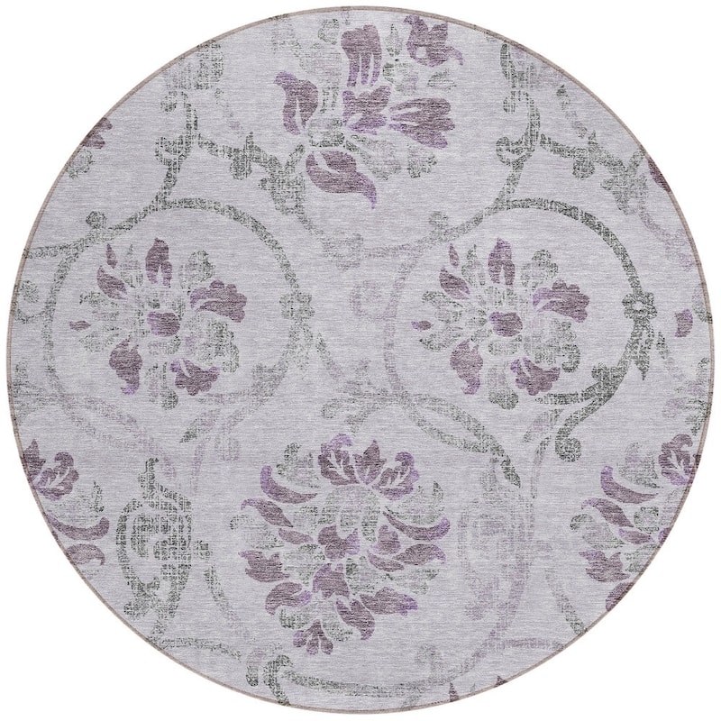 HomeRoots Floral Traditional Rectangle Outdoor Rug