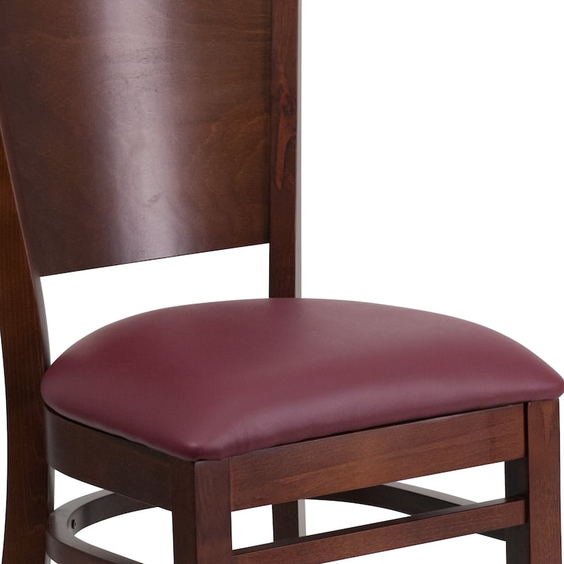 Solid Back Wooden Restaurant Chair