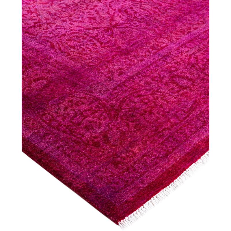 Overdyed One-of-a-Kind Hand-Knotted Area Rug - Pink - 6' 0" x 9' 2"
