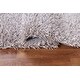 preview thumbnail 9 of 14, Contemporary Solid Shaggy Oriental Home Decor Rug Hand-knotted Carpet - 2'8" x 4'9"
