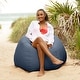 preview thumbnail 7 of 55, Jaxx Kiss Outdoor Patio Bean Bag Chair Navy