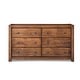 preview thumbnail 20 of 21, Grain Wood Furniture Montauk 6-drawer Dresser Rustic Walnut