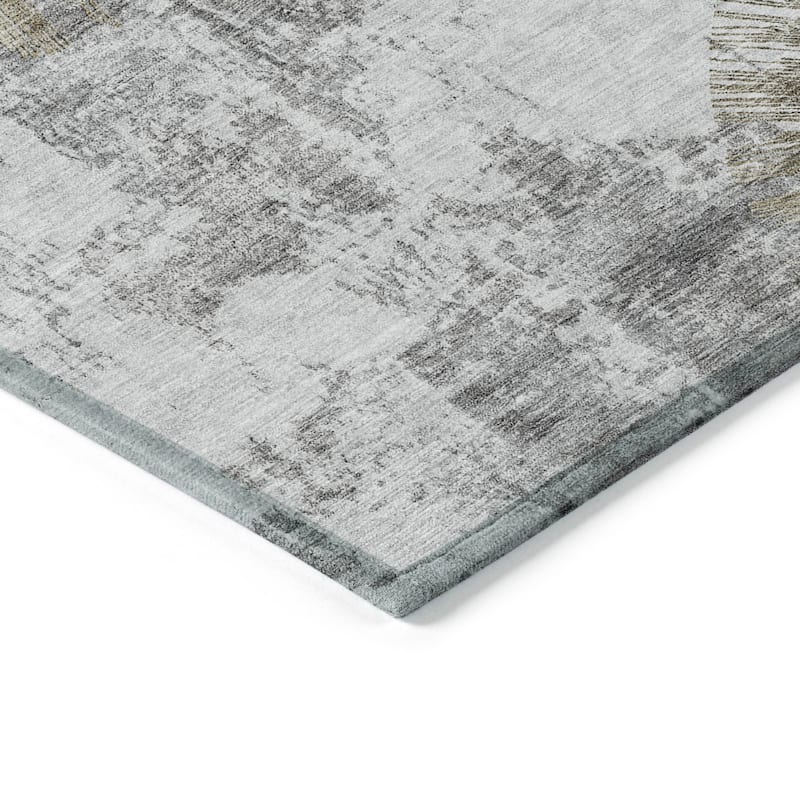Machine Washable Indoor/ Outdoor Chantille Contemporary Starburst Rug