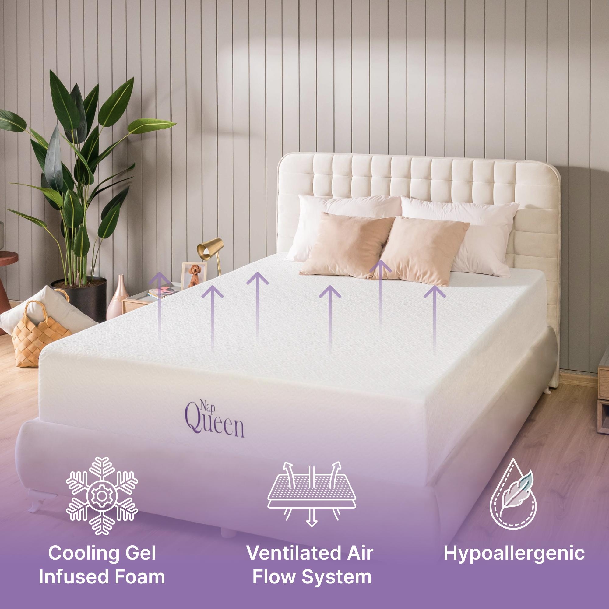 Cool gel mattress queen discount