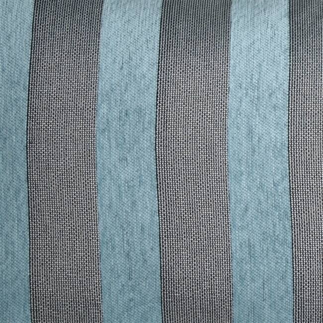 Brackendale Stripes Rectangular 16x24 Throw Pillow with Polyfill Insert, Sea Blue