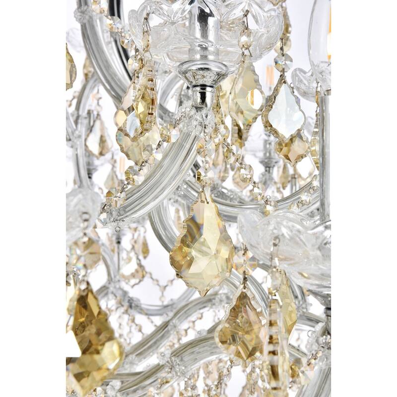 Fleur Illumination Collection Chandelier D:54in H:72in Lt:61 Chrome Finish