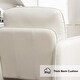 preview thumbnail 68 of 76, HOMYKA Oversized Accent Chair, Modern Sherpa Single Sofa with 2PCS Pillows