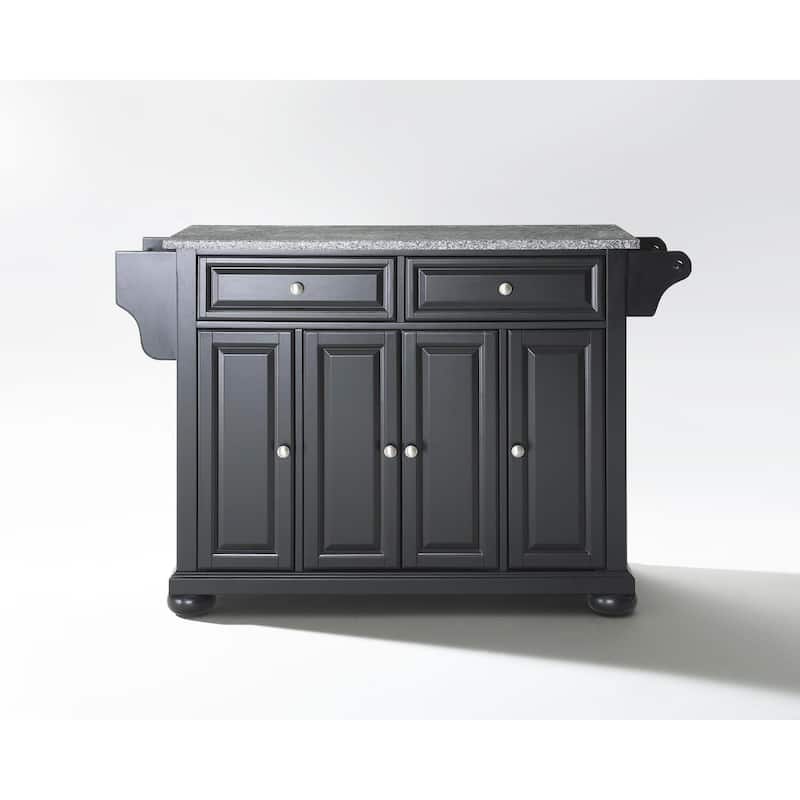 Kitchen Island Granite Top Full Size - Portable Kitchen Cart with Storage & Drawers - Modern Kitchen Furniture