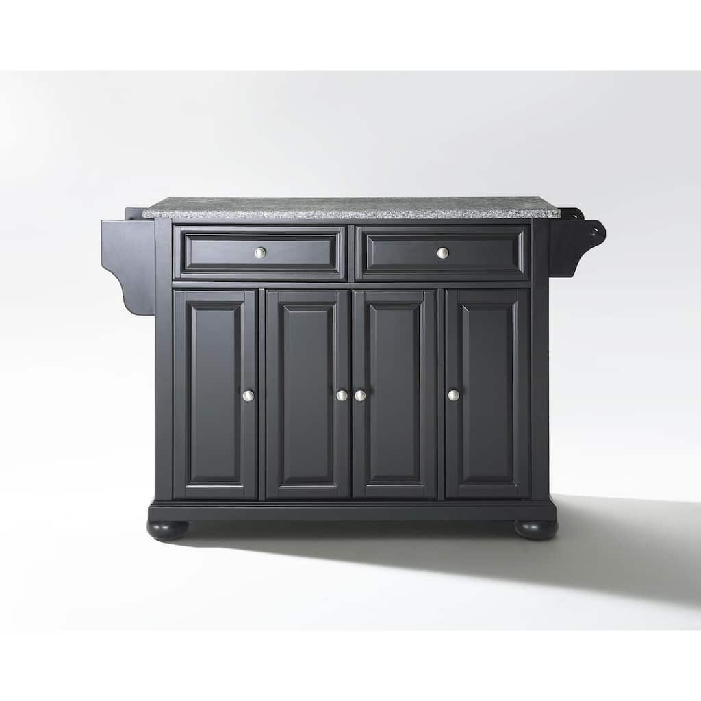 Kitchen Island Granite Top Full Size - Portable Kitchen Cart with Storage & Drawers - Modern Kitchen Furniture