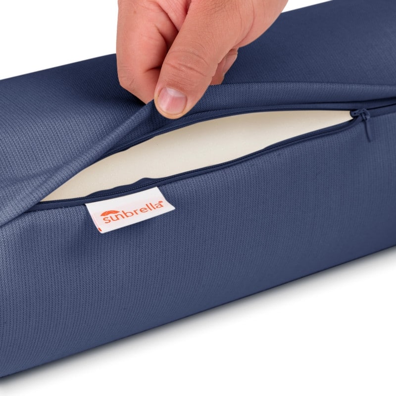 Austin Horn Classics Sunbrella Zippered Neck Roll Bolster (set of 2)