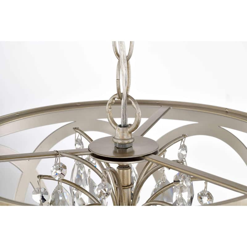 Aurelia 3-light Metal Cage Drum Chandelier