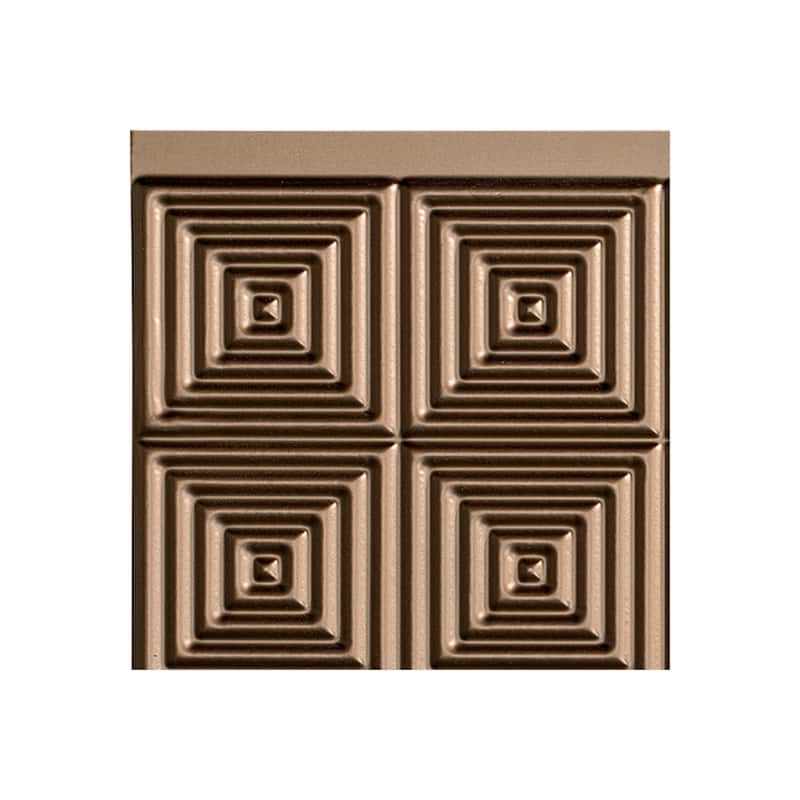 FASÄDE Miniquattro Decorative Vinyl Backsplash Panel - 6x6 Inch Sample - Argent Bronze