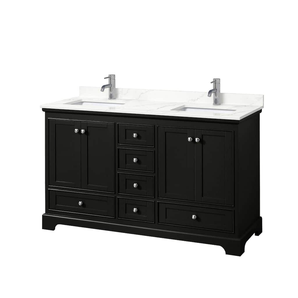 Wyndham Collection WCS202060D-QTZ-UNSMXX Deborah 60" Free Standing