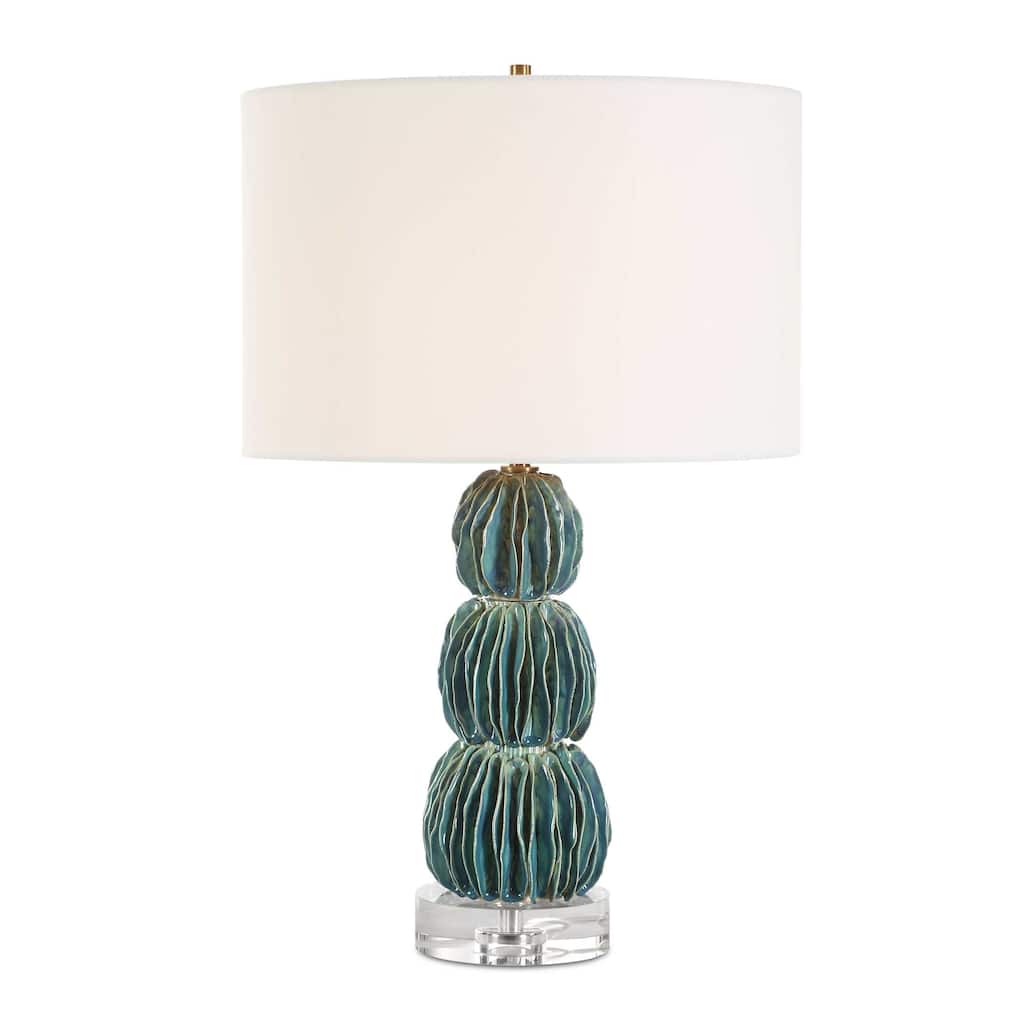 Uttermost Bonaire Teal Blue Table Lamp - N/A
