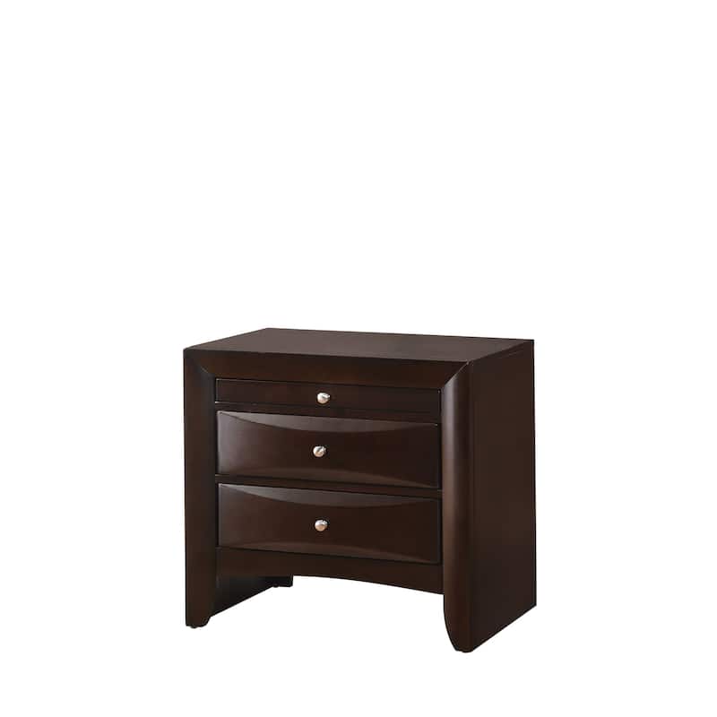 Priscella 6 Piece Dark Cherry Storage Platform Bedroom Set