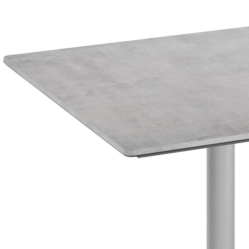 Commercial HPL Tabletop with Table Height Crisscross Base