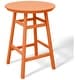 preview thumbnail 3 of 7, Polytrends Laguna Hdpe All Weather Outdoor Patio 35" Round Bar Table