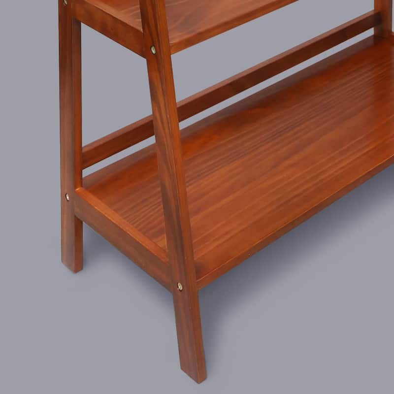 Metro Solid Wood 34" Wide 3-Shelf Bookcase - 34"W x 15"D x 43.5"H