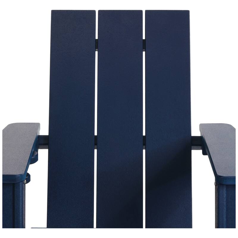 Shoreside Kids Outdoor Poly Adirondack Rocking Chair with Cup Holder (Set of 2)